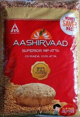 100 % Natural And Healthy Aashirvaad Shudh Chakki Atta, Hygienically Prepared Premium Quality Pack Type: Bags