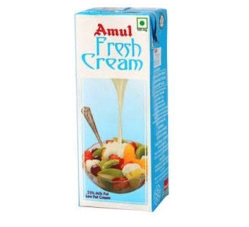 Amul Fresh Cream, Longer Shelf Life, Net 1 Ltr Fresh And Delicious 25 % Milk Fat Low Age Group: Children