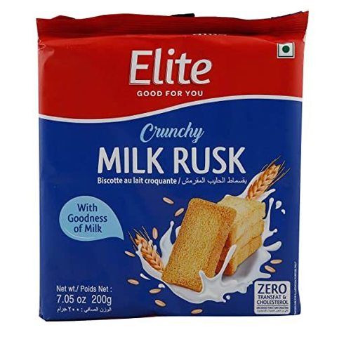 Cookies Elite Milk Rusks Light, Crisp And Delicious Toast