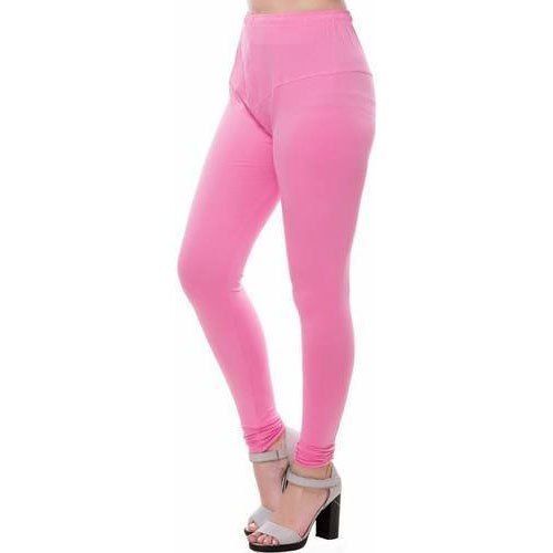 Indian Stretchable Baby Pink Ladies Leggings For Comfortable To