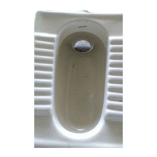 White Squatting Orissa Pan Toilet Seat, 535 X 430 X 165 Mm 