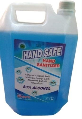 5l Highly Effective Hand Safe Sanitizer 80% Alcohol Aloe Vera Gel 5%