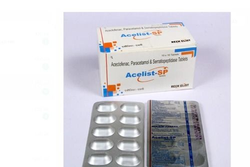 Acelist-Sp Aceclofenac, Paracetamol And Serratiopeptidase Tablets 