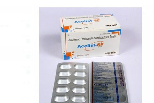 Acelist-sp Aceclofenac, Paracetamol And Serratiopeptidase Tablets