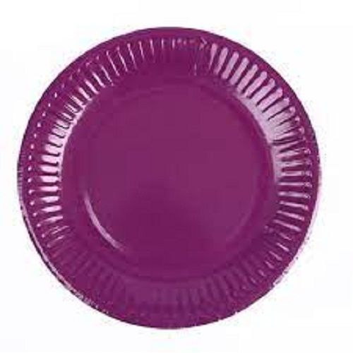 Easy To Use Light Weight Eco Friendly Round Purple Disposable Paper Plates Application: Party