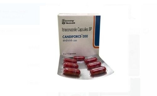 Candiforce-200 Itraconazole Capsules Bp, Pack Of 6x7 Capsules