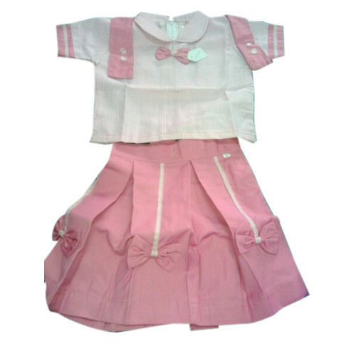 Comfortable And High Design Baby Pink And White Designer Baby Frock Set Age Group: All Size