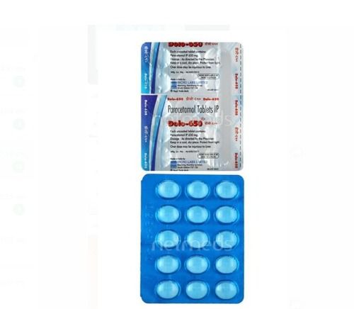Delo-650 Paracetamol Tablets Ip, Helps Relieve Pain And Fever