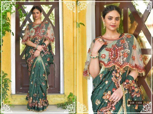 Designer Bridal Hand Work Traditional Looks Saree