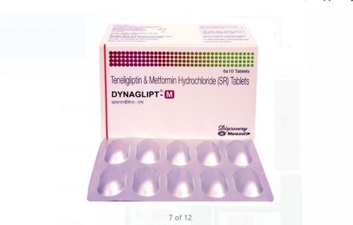 Dynaglipt-M Teneligliptin And Metformin Hydrochloride Pack 6X10 Tablets General Medicines