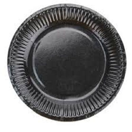 Eco Friendly Compostable And Light Weight Black Color Disposable Paper Plates