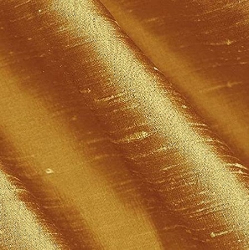 Iridescent Dupion Silk Fabric - 100% Pure Silk 48 cm Length | Smooth Texture Lustrous Surface Vibrant Wedding Colors Translucent Luxury