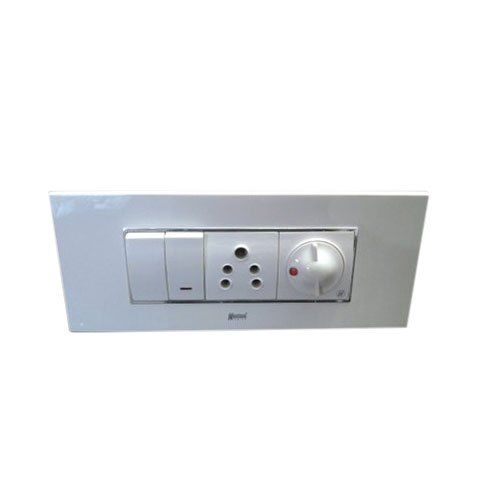 White Long Lasting Durable Fireproof Safe And Secure Nestone Plastic Modular Switch Board