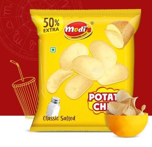 Modi Snacks Classic Salted And Crunchy Potato Chips For Kids With 6 Months Shelf Life
