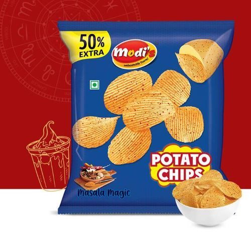 Modi Snacks Magic Masala Flavor Crunchy Potato Chips For Kids With 6 Months Shelf Life