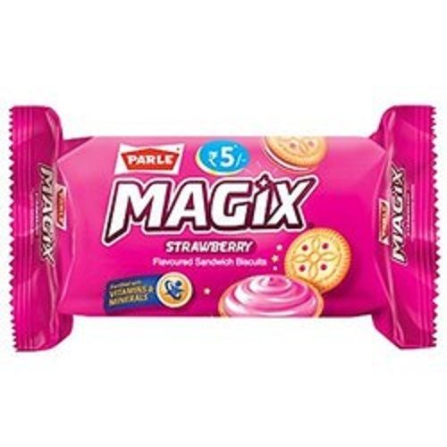 Parle Magix Cream Biscuit, Strawberry, 41.7g Deliciously Rich, Creamy