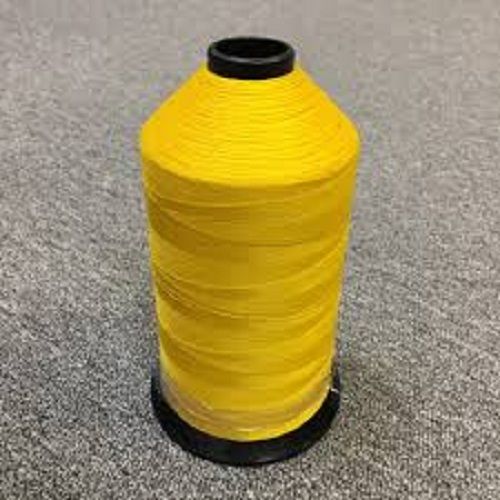 Sewing And Embroidery Strong Nylon Threads Yellow Color Used For Home Purposes