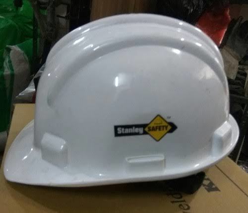 White Stanley Light Weight Safety Half Face Helmet For Construction Workers 