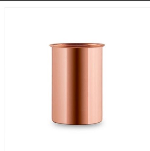 Copper Purity 99.5% Mirror Finish Round Shape, Copper Glass Capacity 325 Ml