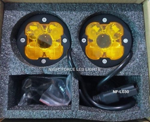 Yellow And Black Plastic Round Two Wheelers Night Force Led Lights, Operating Voltage 220 Volt Vehicle Type: All Bikes