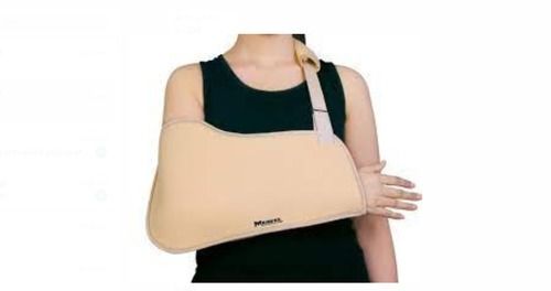 Brown Adjustable Arm Sling Pouch - M102, Size 41 Cm For Both Hands Use 
