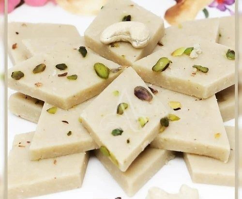 Diamond Shape Mava Sweet Barfi Enriched With Delicious And Sweet Taste 