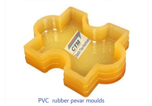 Durable And Long-Lasting Yellow Pvc Rubber Moulds For Making Paver Block Mould Life: 1 Years