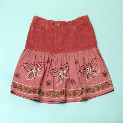 Light Weight And Comfortable Fancy Embroidered Girls Skirt For Party Wear