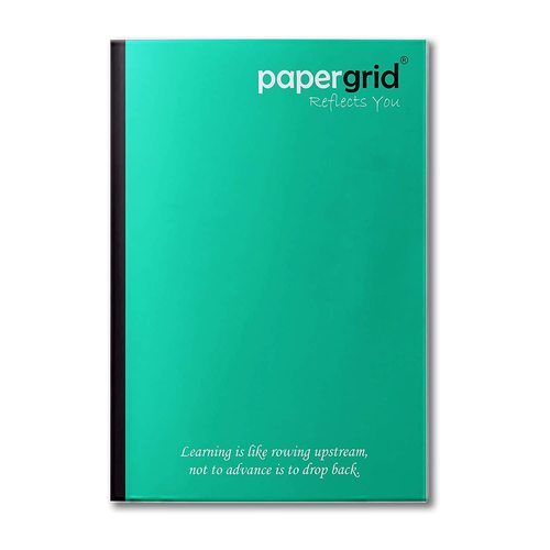 Ocean Blue Soft Cover Papergrid Single Line A4-size White Paper Notebook With 224 Pages