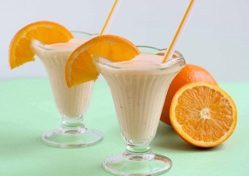 Orange Flavored Tasty And Delicious Yummy Rich In Sweet Low Calorie Milk Shake
