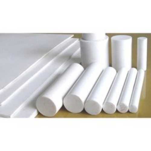 Ptfe Moulded Rod, 5 Mm To 300 Mm Diameter, 300 Mm Length, White Color