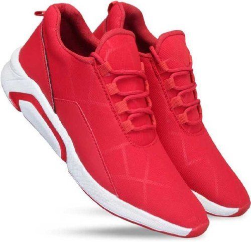 Summer Stylish Simple And Comfortable Light Weight Easy To Wear Red Color Sports Shoe For Men