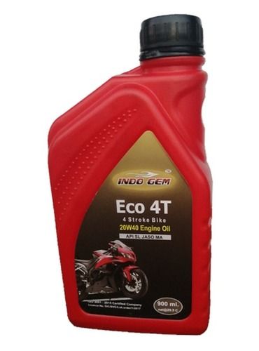 Yellow High Grade Safe To Use Strong Fragrance Reduces Friction Ndogem Eco 4T 4 Stroke Bike Engine Oil 900 Ml