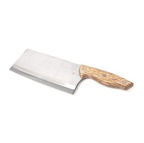 Metal Stainless Steel Vegetable Chopper Sharp Knife With Wooden Handle For Kitchen 