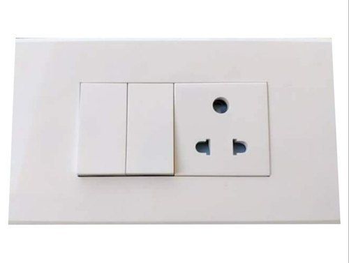 100% Safe White Polycarbonate Electric Switches For Home And Domestic Use , 3-5 Inch Size Max. Voltage: 220 Volt (V)