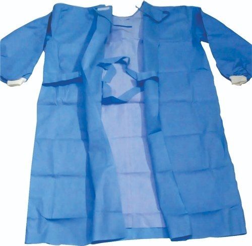 Blue Color Disposable Sprinkle Resistance Full Sleeves Non Woven Surgical Gown Waterproof: Yes