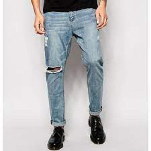 Breathable And Comfortable Regular Fit Casual Wear Blue Denim Jeans For Mens Fabric Weight: 300 Grams (G)