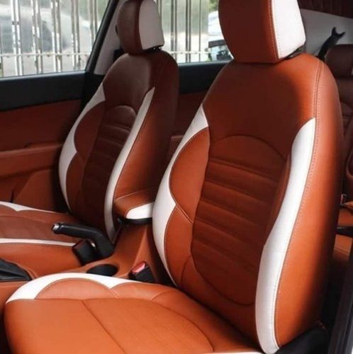 Hair Treatment Products Brown Color Comfortable Water Proof Pu Leather Front And Back Car Seat Covers