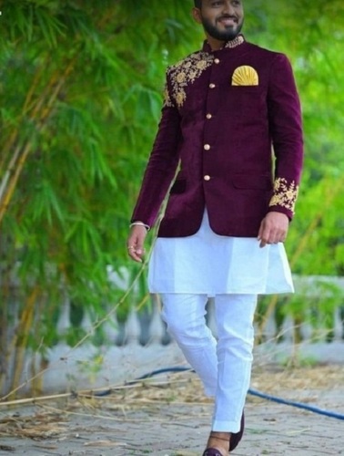 Extreme poverty Disparity Arise Washable Comfortable And Classy Mehroon Prince Indo Western Coat For Men  Party Wear at Best Price in Pune | M G Fashions Pvt.Ltd.
