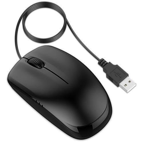 Plastic Durable And Long-Lasting Lightweighted Black Wired Mouse For Connect Computer System 