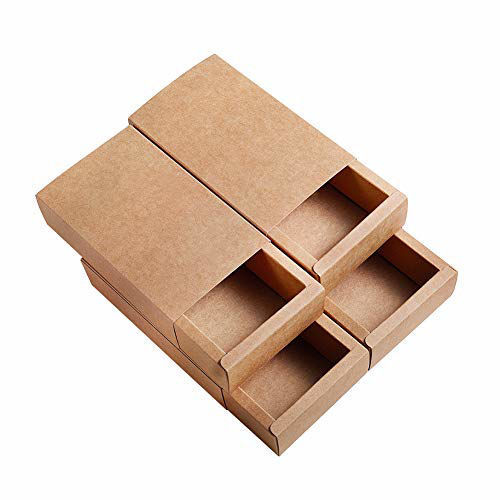 Brown Durable And Sturdy Recyclable Material Benecreat Kraft Paper Box For Packing, Pack Of 20