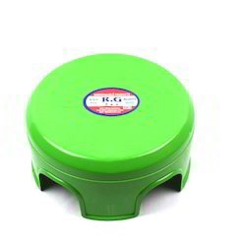 Eco Friendly And Light Weight Green Round Household Plastic Bathroom Stool Dimension(L*W*H): 12 X 16 Inch (In)