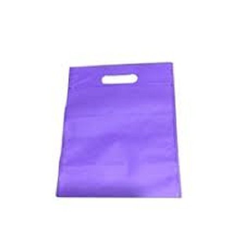 Eco Friendly And Lightweight Non Woven Purple Carry Bag With Patch Handle