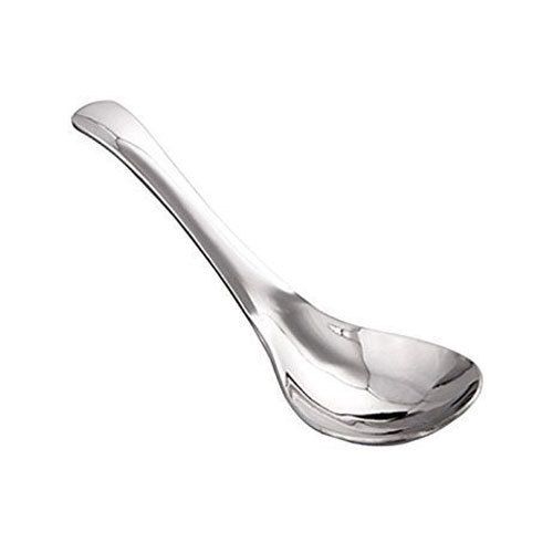 Premium Quality Light Weight Chrome Finish Stainless Steel Durable Silver Soup Spoon Size: Small