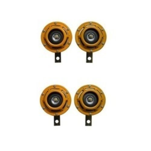 Black And Yellow Round Clear And Loud Sound Truck Horns With Iron Body