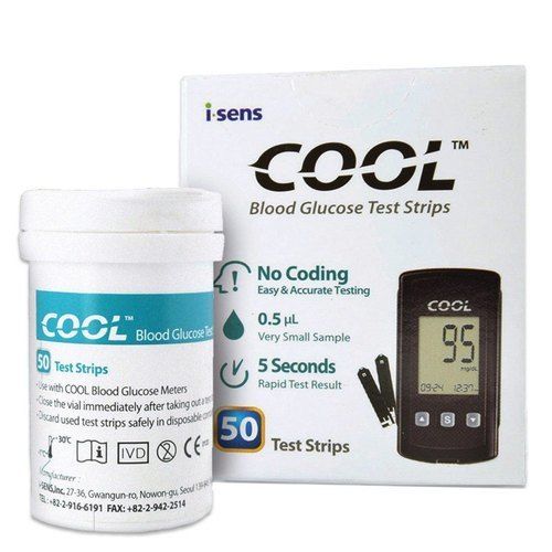 Blood Glucose Test Strips - 60x70x50 mm, 0.76 kg Weight | New Portable Equipment for Blood Glucose Testing