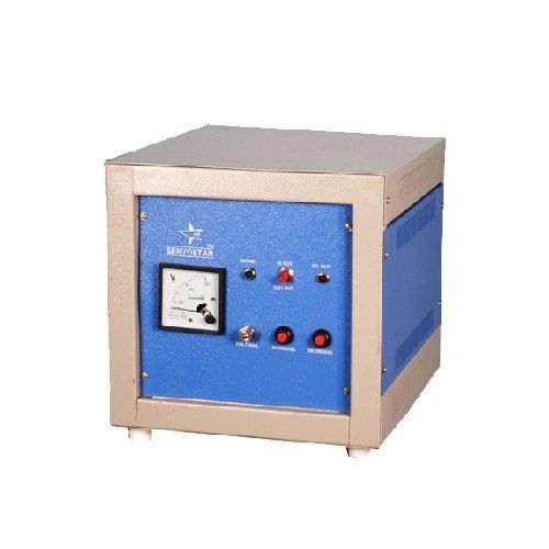 Blue Portable Single Phase Servo Voltage Stabilizer, 5Kva, Input Voltage 380V And Frequency 75 Mhz Input Voltage: 380 Volt (V)