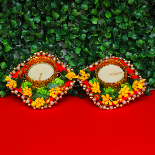 डेकोरेटिव गोटा टी लाइट होल्डर