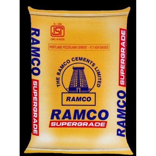 Acid-Proof Fly Ash Based Weather Proof Easy Handling And Quick Drying Ramco Grey Cement