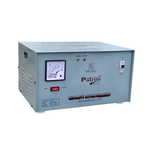 Grey Patron Portable Single Phase 3Kva Servo Voltage Stabilizer, Input Voltage 150V, Output Voltage 240V And Frequency 50 Mhz Input Voltage: 150 Volt (V)